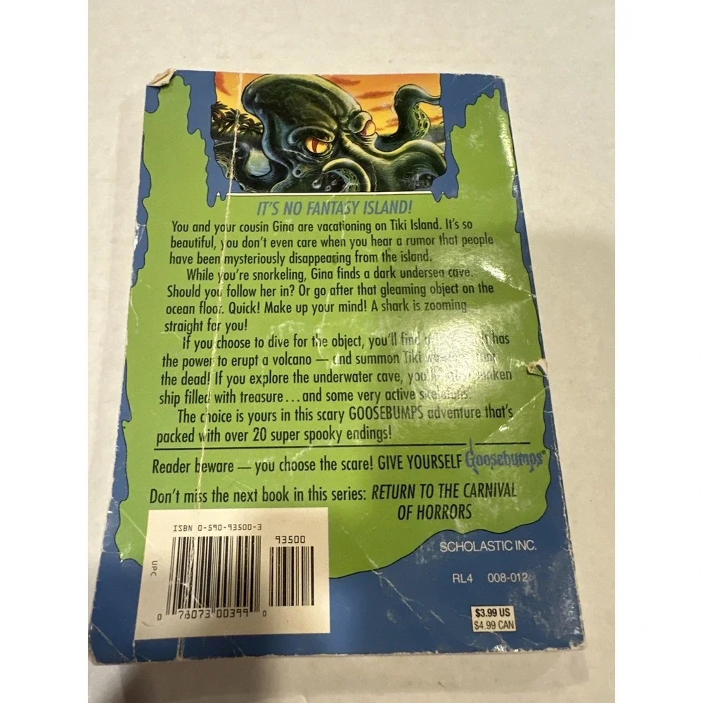 Goosebumps Readers Beware You Choose The Scare By R.L. Stine Paperback 1997